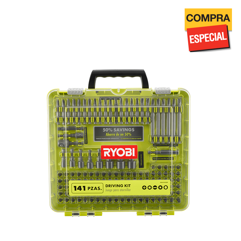 Photo: Kit de accesorios para talarar y atornillar de 141 piezas