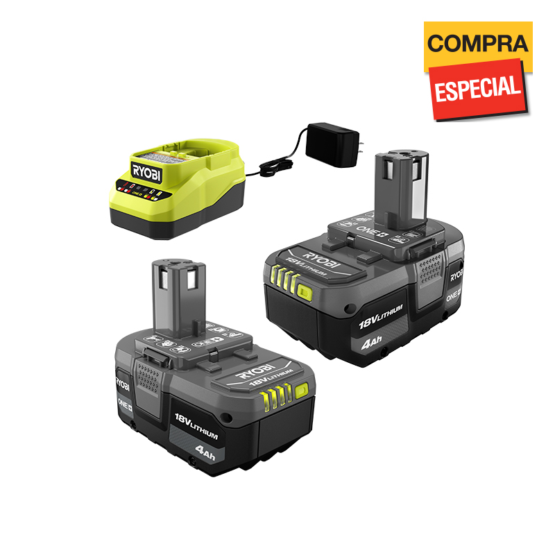 Photo: Kit con 2 baterias de 4 ah y un cargador 18V