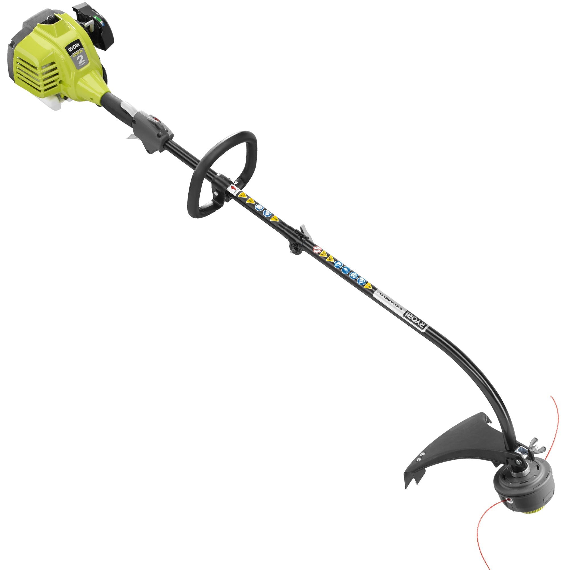 2 Cycle Full Crank Attachment Capable Curved Shaft String Trimmer Image 3