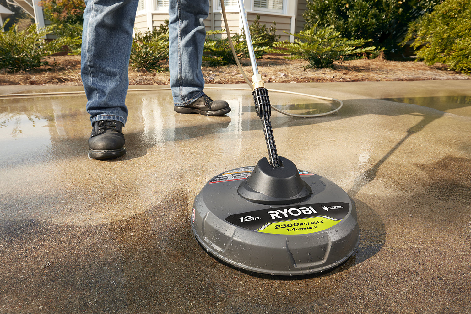 12" Electric Pressure Washer Surface Cleaner Image 4