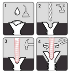 3 PC. SPIRAL SCREW EXTRACTOR SET Image 3