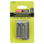 One-Way Screw Remover/Installer Set with Sleeve (3 PC.)