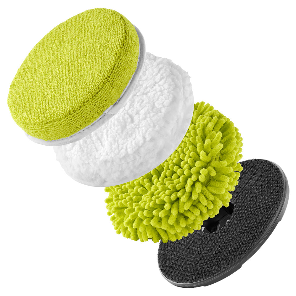 KIT DE LIMPIEZA DE MICROFIBRA DE 6" DE 4 PIEZAS