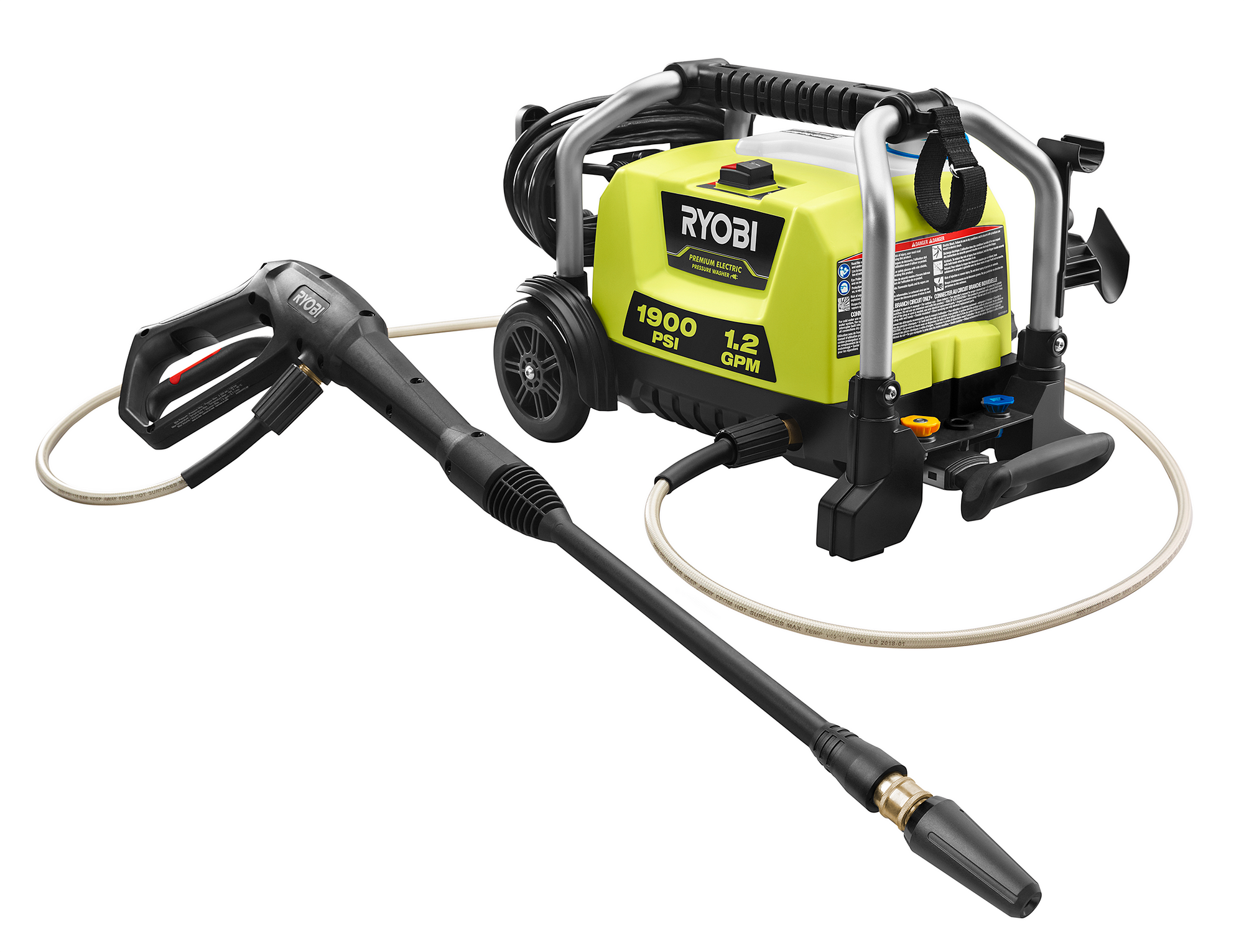 1900 PSI 1.2 GPM Electric Pressure Washer  image