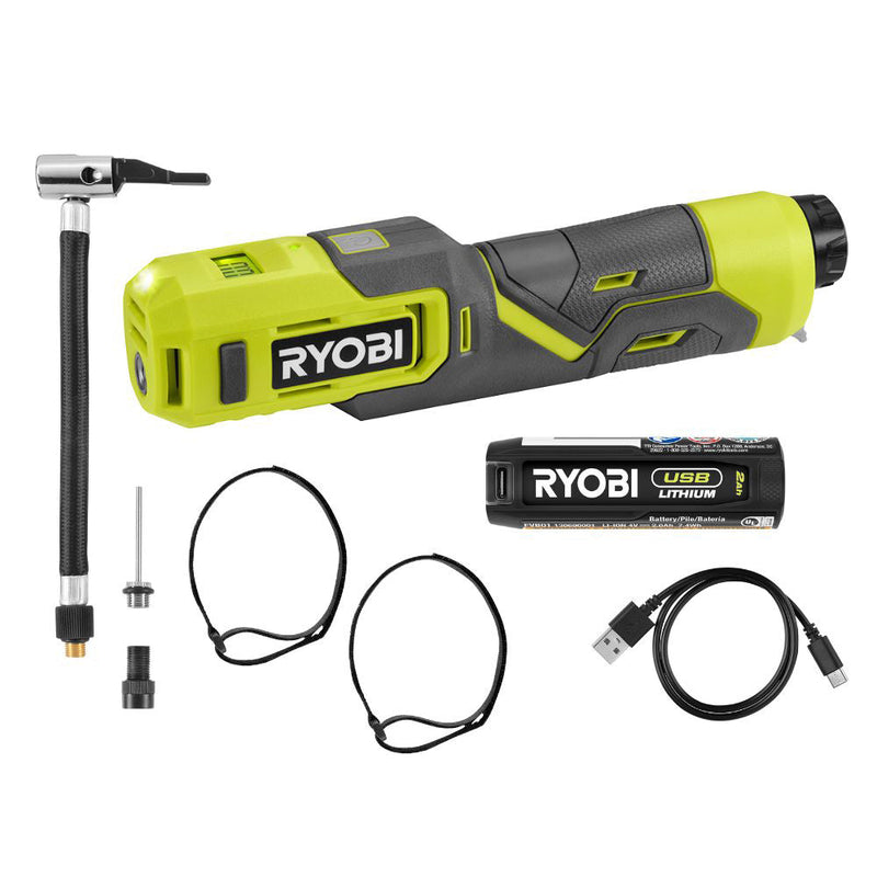 KIT DE BOMBA DE LITIO USB PARA BICICLETA Y BALÓN