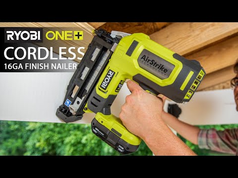 18V ONE+ AIRSTRIKE 16GA FINISH NAILER - Tool Only video