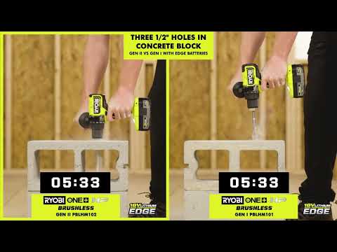 Taladro percutor sin escobillas ONE+ HP de 18 V y 1/2"