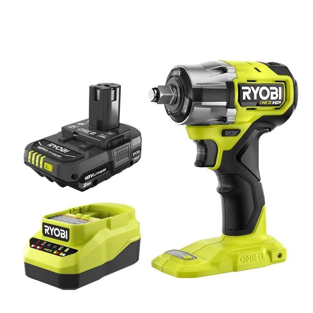 Kit de llave de impacto compacta sin escobillas de 18 V ONE+ HP de 1/2" con 4 modos